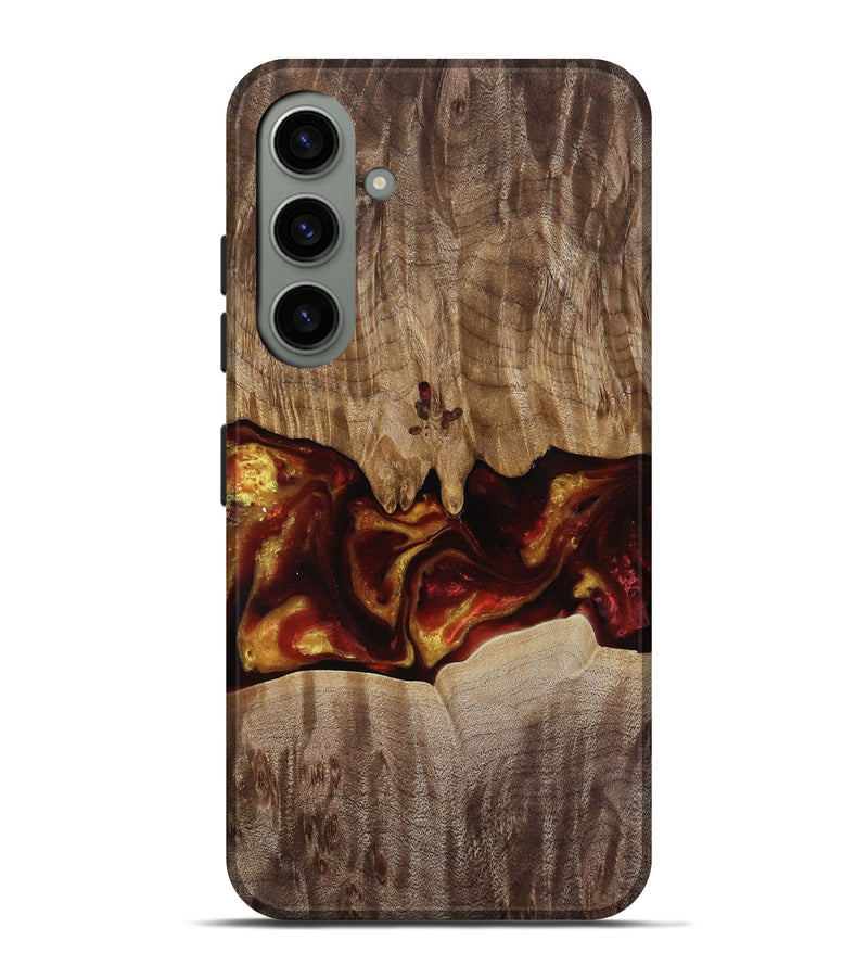 Galaxy S24 Plus Wood Live Edge Phone Case - Lizeth (Red, 818246)