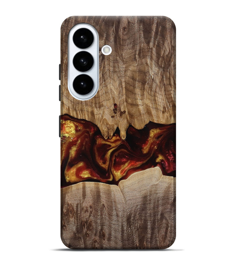 Galaxy S26 Plus Wood Live Edge Phone Case - Lizeth (Red, 818246)