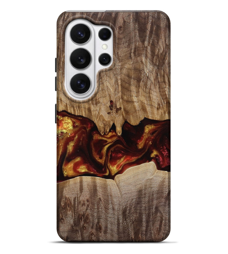 Galaxy S26 Ultra Wood Live Edge Phone Case - Lizeth (Red, 818246)