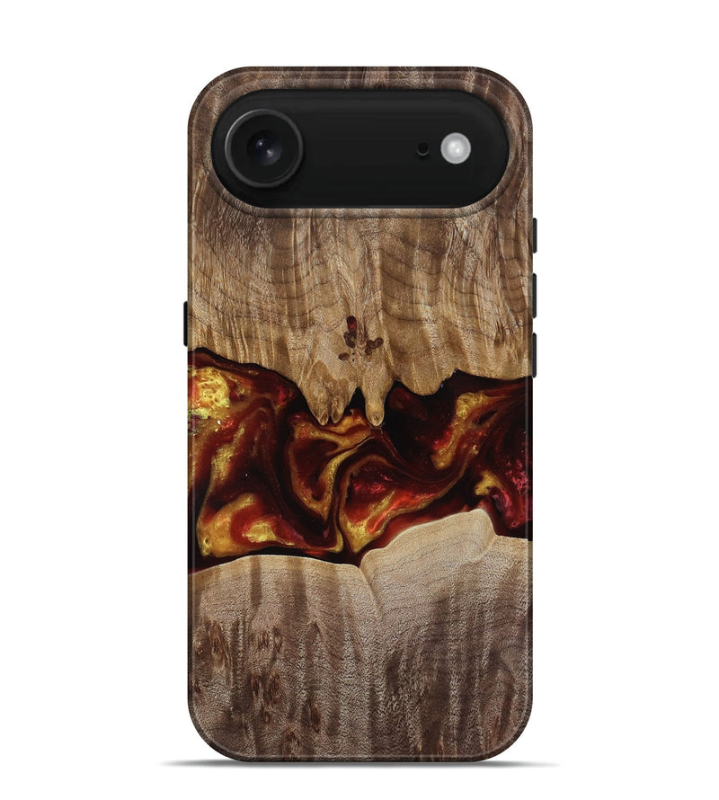 iPhone 17 Air Wood Live Edge Phone Case - Lizeth (Red, 818246)