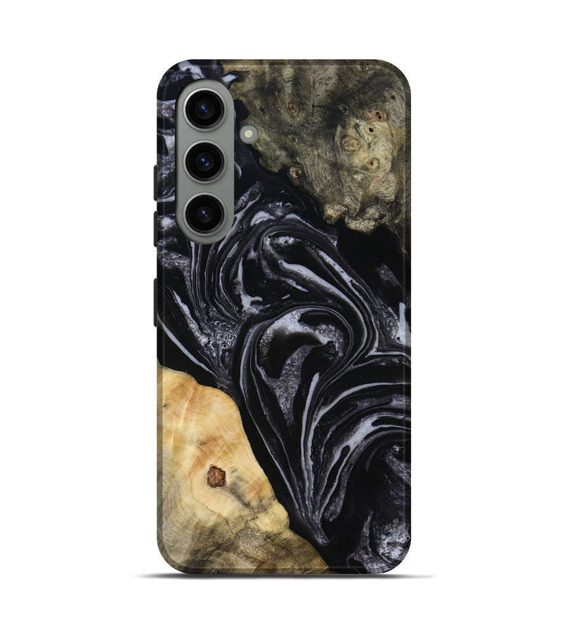 Galaxy S24 Wood Live Edge Phone Case - Claude (Black & White, 818247)