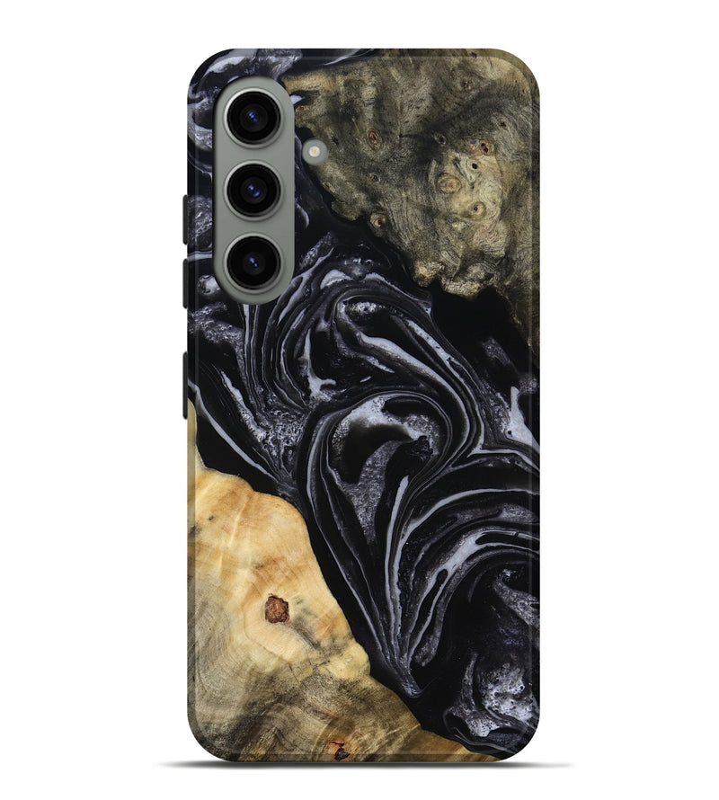 Galaxy S24 Plus Wood Live Edge Phone Case - Claude (Black & White, 818247)