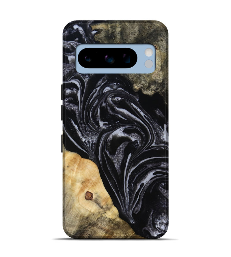 Pixel 8 Pro Wood Live Edge Phone Case - Claude (Black & White, 818247)