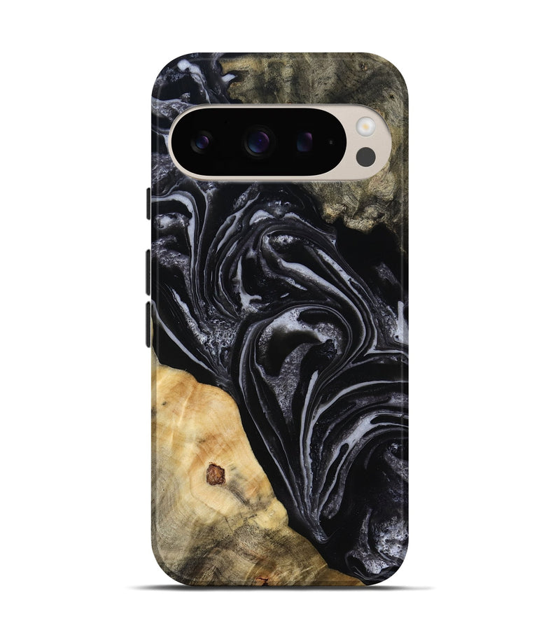 Pixel 9 Wood Live Edge Phone Case - Claude (Black & White, 818247)