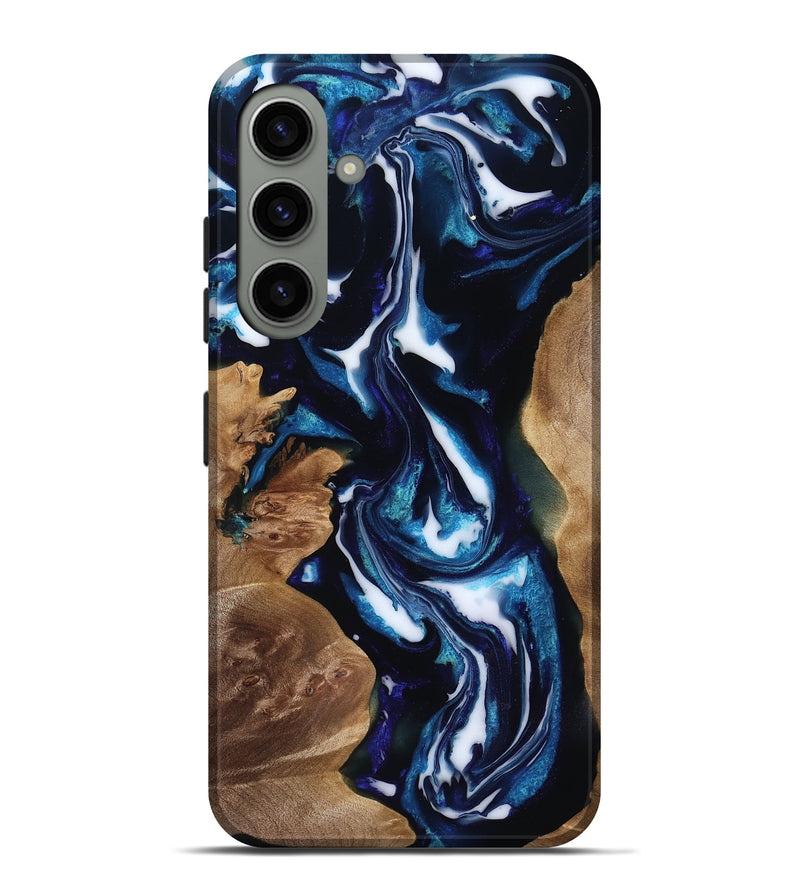 Galaxy S24 Plus Wood Live Edge Phone Case - Lonnie (Blue, 818248)