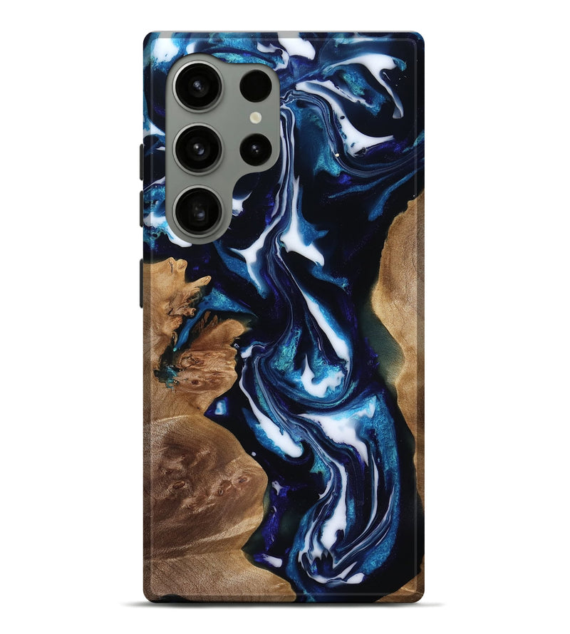 Galaxy S24 Ultra Wood Live Edge Phone Case - Lonnie (Blue, 818248)
