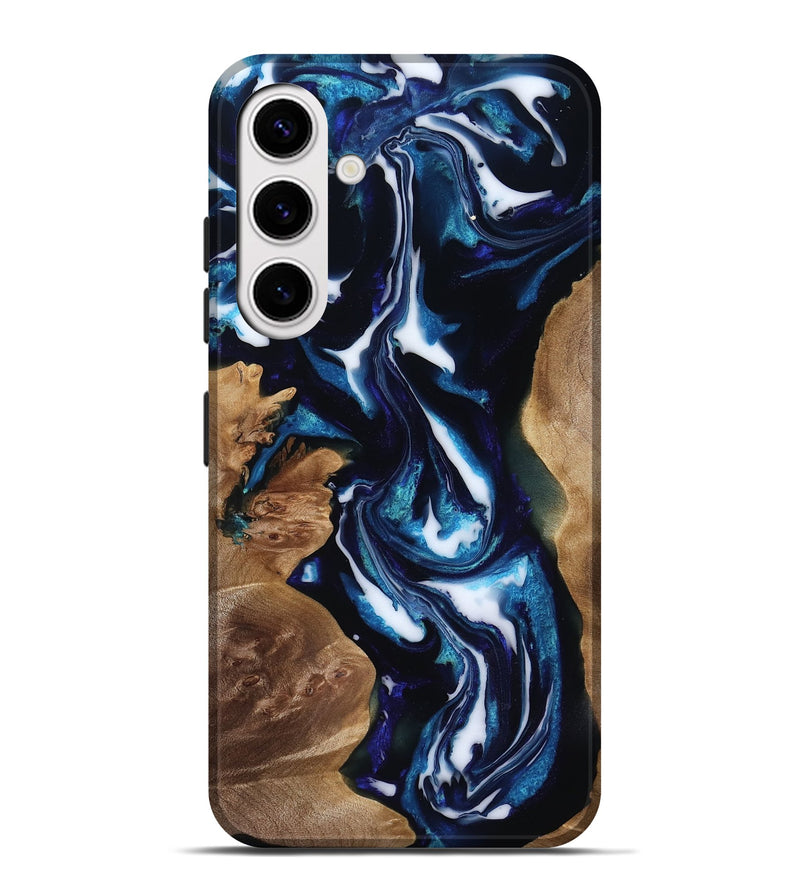 Galaxy S25 Plus Wood Live Edge Phone Case - Lonnie (Blue, 818248)