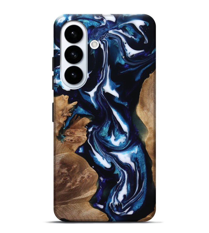 Galaxy S26 Plus Wood Live Edge Phone Case - Lonnie (Blue, 818248)