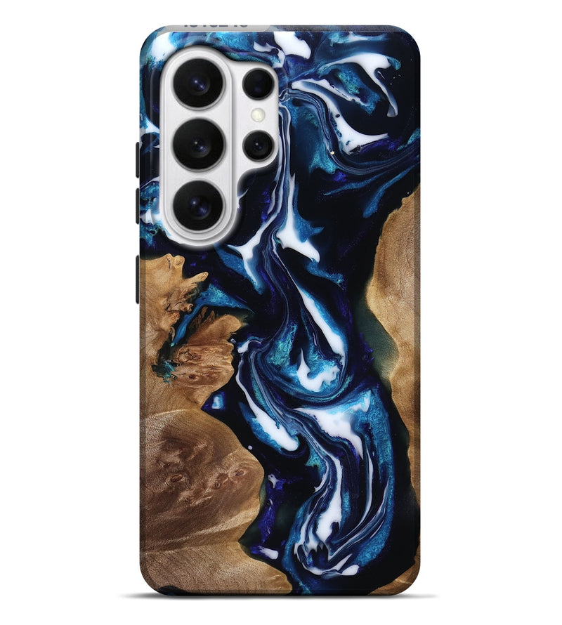 Galaxy S26 Ultra Wood Live Edge Phone Case - Lonnie (Blue, 818248)