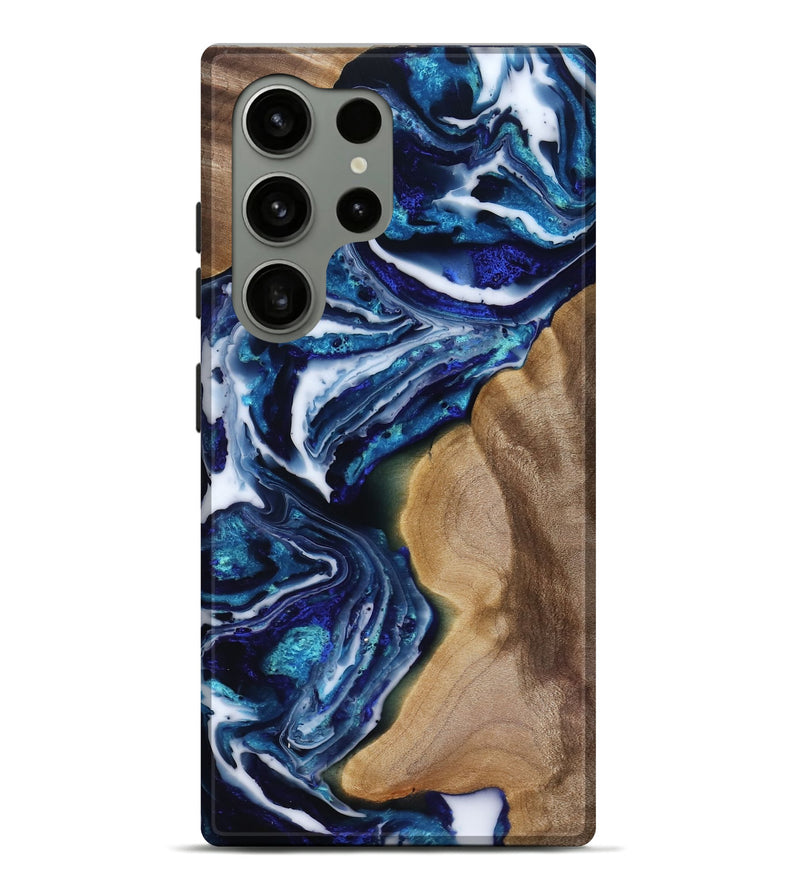 Galaxy S24 Ultra Wood Live Edge Phone Case - Rupert (Blue, 818250)