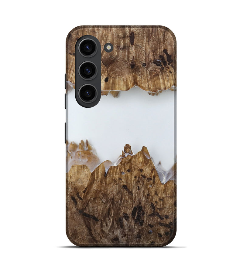 Galaxy S23 Wood Live Edge Phone Case - Adam (Clear, 818252)