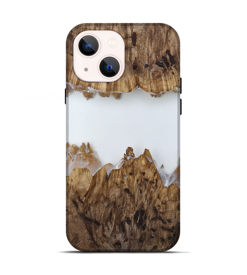 iPhone 13 Wood Live Edge Phone Case - Adam (Clear, 818252)