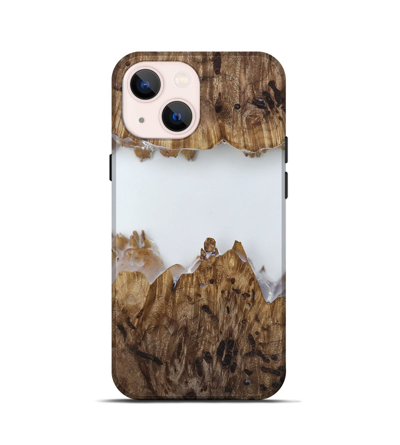 iPhone 13 mini Wood Live Edge Phone Case - Adam (Clear, 818252)