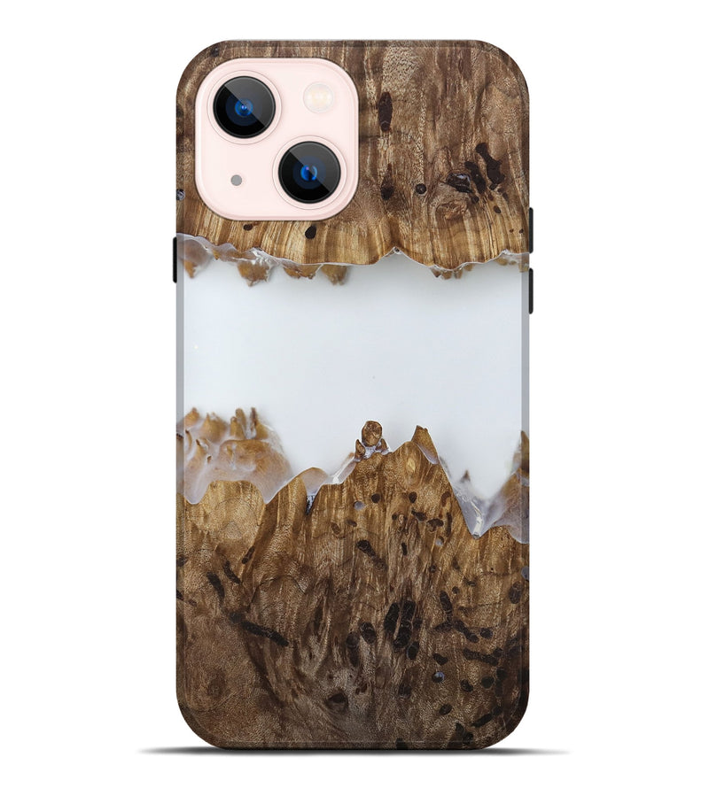 iPhone 14 Plus Wood Live Edge Phone Case - Adam (Clear, 818252)