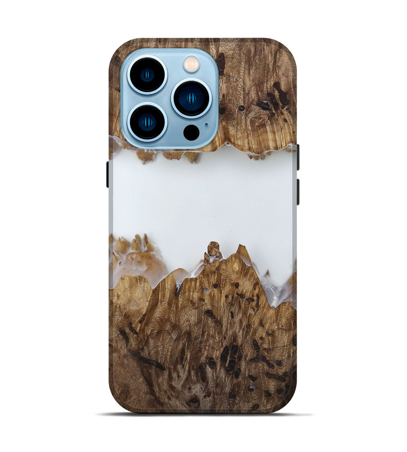 iPhone 14 Pro Wood Live Edge Phone Case - Adam (Clear, 818252)