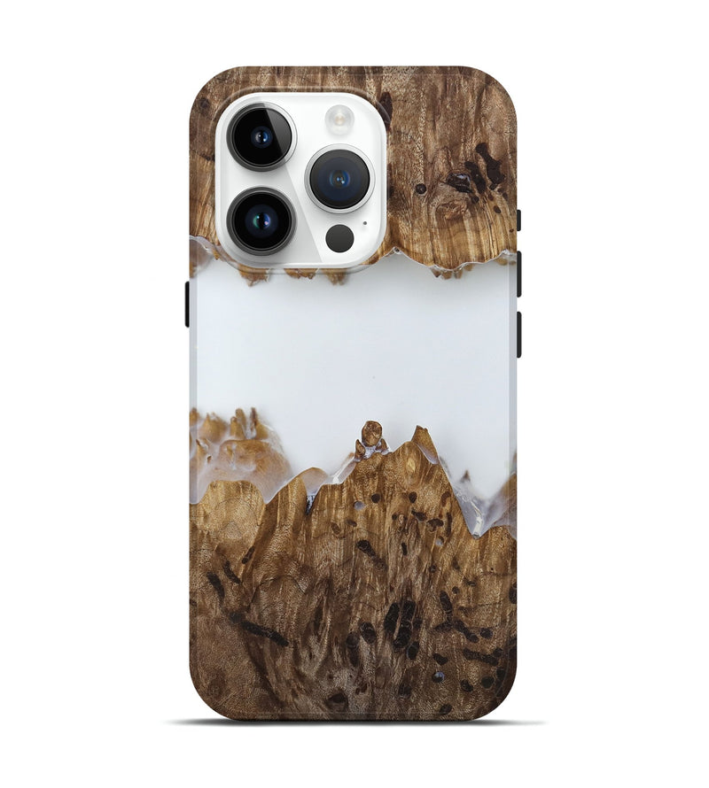 iPhone 15 Pro Wood Live Edge Phone Case - Adam (Clear, 818252)