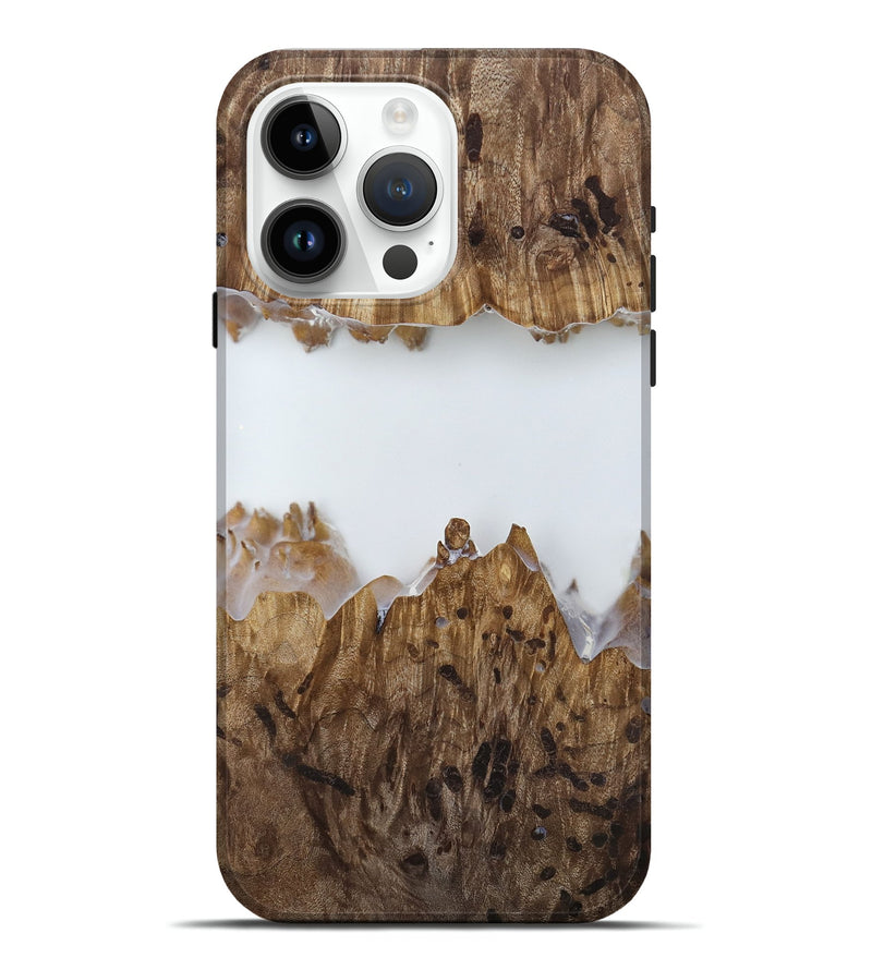iPhone 15 Pro Max Wood Live Edge Phone Case - Adam (Clear, 818252)