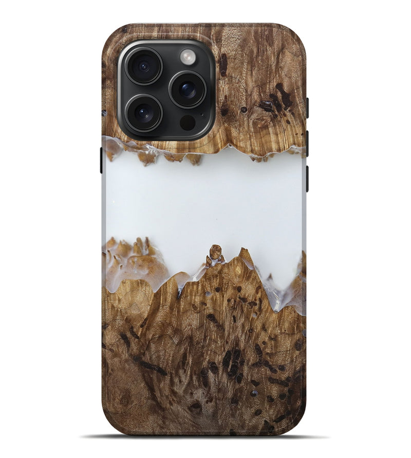 iPhone 16 Pro Max Wood Live Edge Phone Case - Adam (Clear, 818252)
