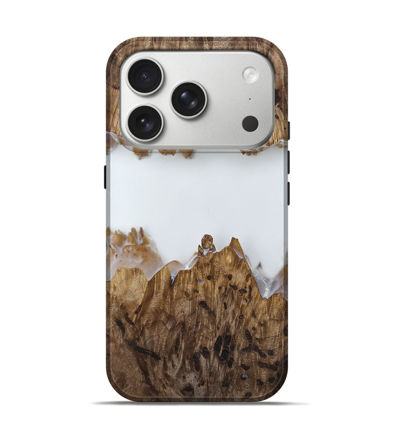 iPhone 17 Pro Wood Live Edge Phone Case - Adam (Clear, 818252)