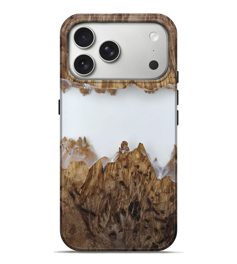iPhone 17 Pro Max Wood Live Edge Phone Case - Adam (Clear, 818252)