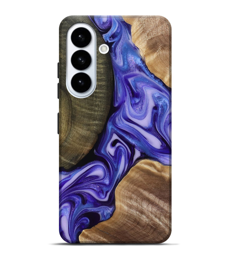 Galaxy S26 Plus Wood Live Edge Phone Case - Mike (Purple, 818256)