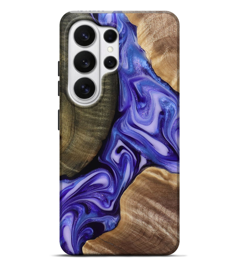 Galaxy S26 Ultra Wood Live Edge Phone Case - Mike (Purple, 818256)