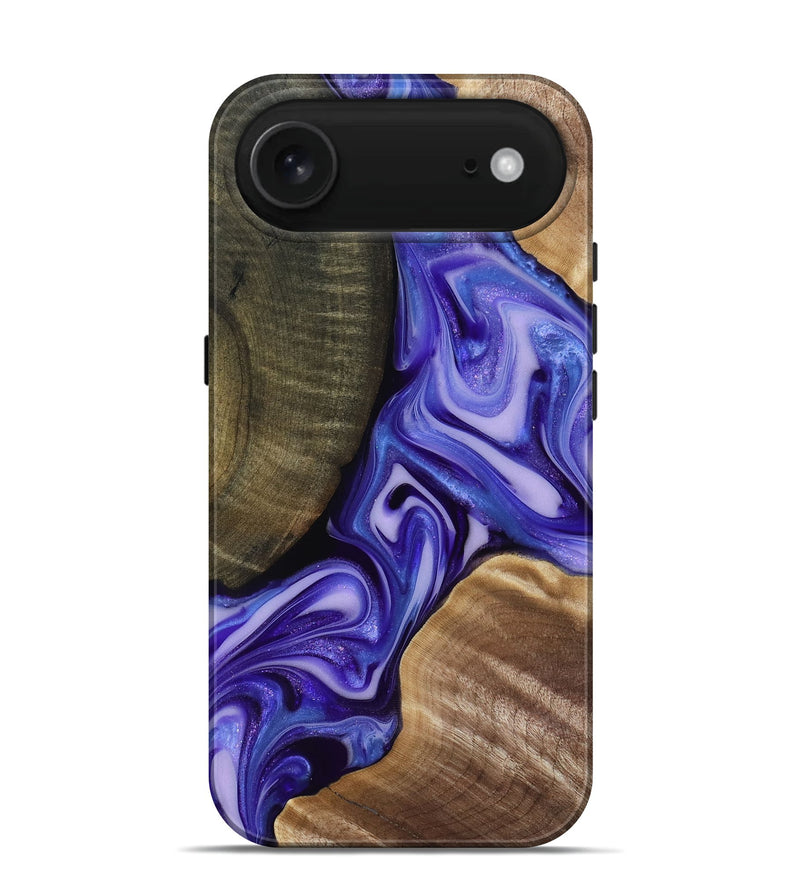 iPhone 17 Air Wood Live Edge Phone Case - Mike (Purple, 818256)