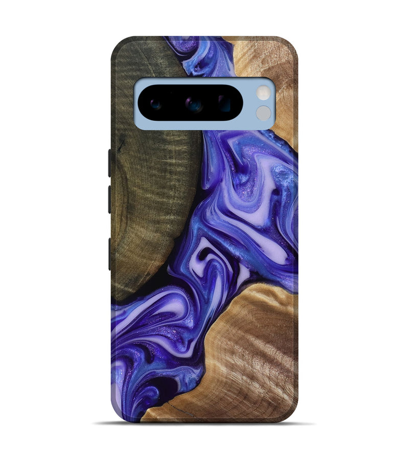 Pixel 8 Pro Wood Live Edge Phone Case - Mike (Purple, 818256)