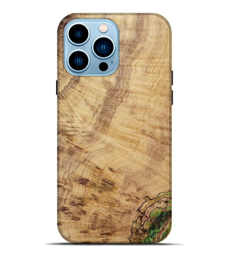 iPhone 14 Pro Max Wood Live Edge Phone Case - Wells (Wood Burl, 818257)