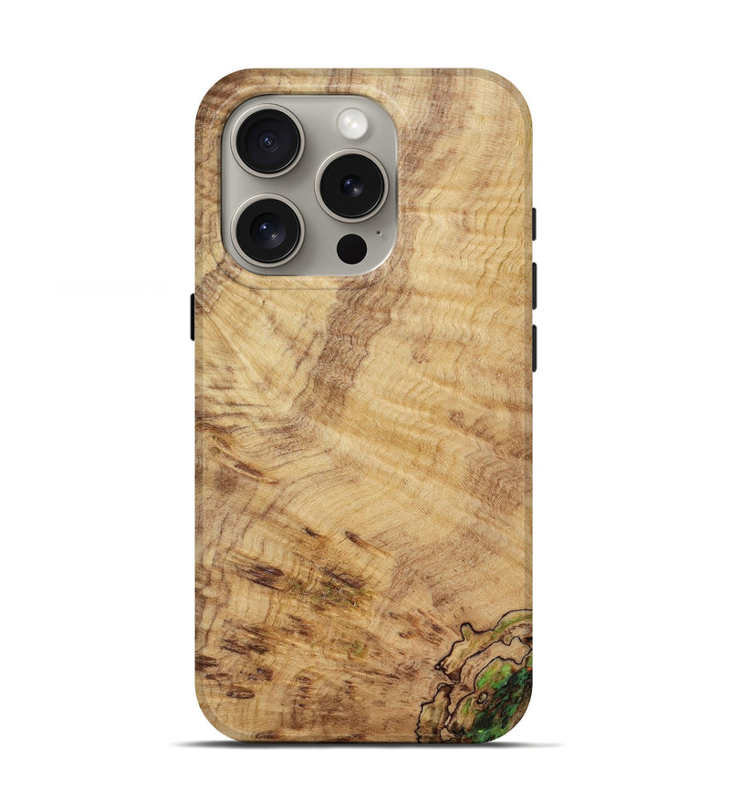iPhone 16 Pro Wood Live Edge Phone Case - Wells (Wood Burl, 818257)