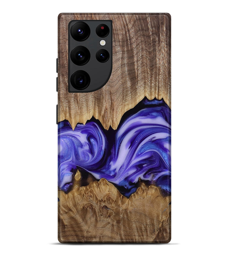Galaxy S22 Ultra Wood Live Edge Phone Case - Willa (Purple, 818260)