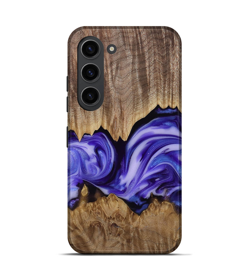 Galaxy S23 Wood Live Edge Phone Case - Willa (Purple, 818260)