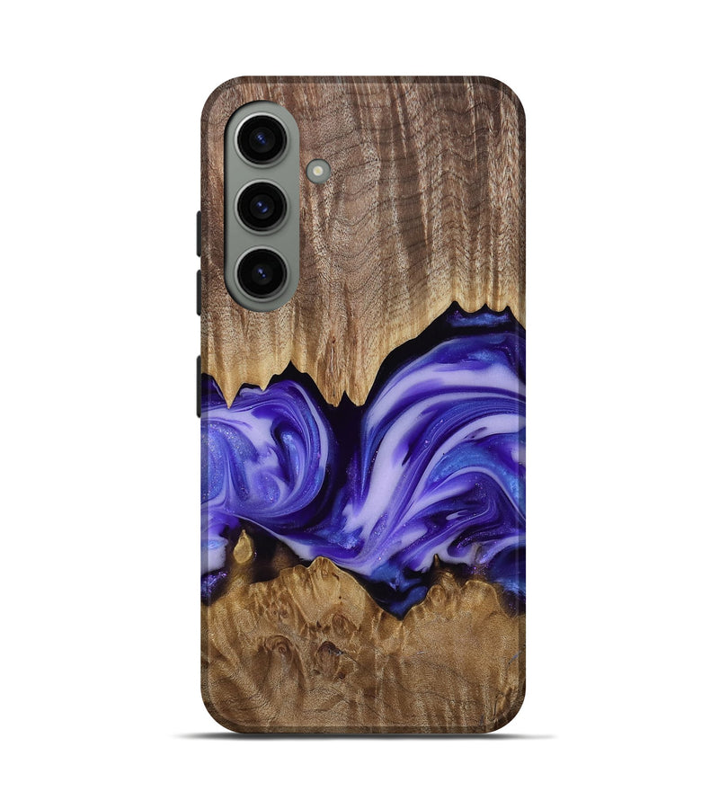 Galaxy S24 Wood Live Edge Phone Case - Willa (Purple, 818260)
