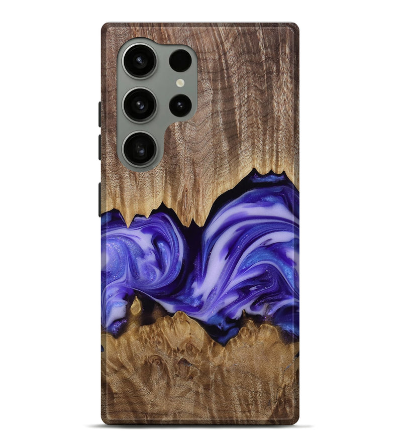 Galaxy S24 Ultra Wood Live Edge Phone Case - Willa (Purple, 818260)