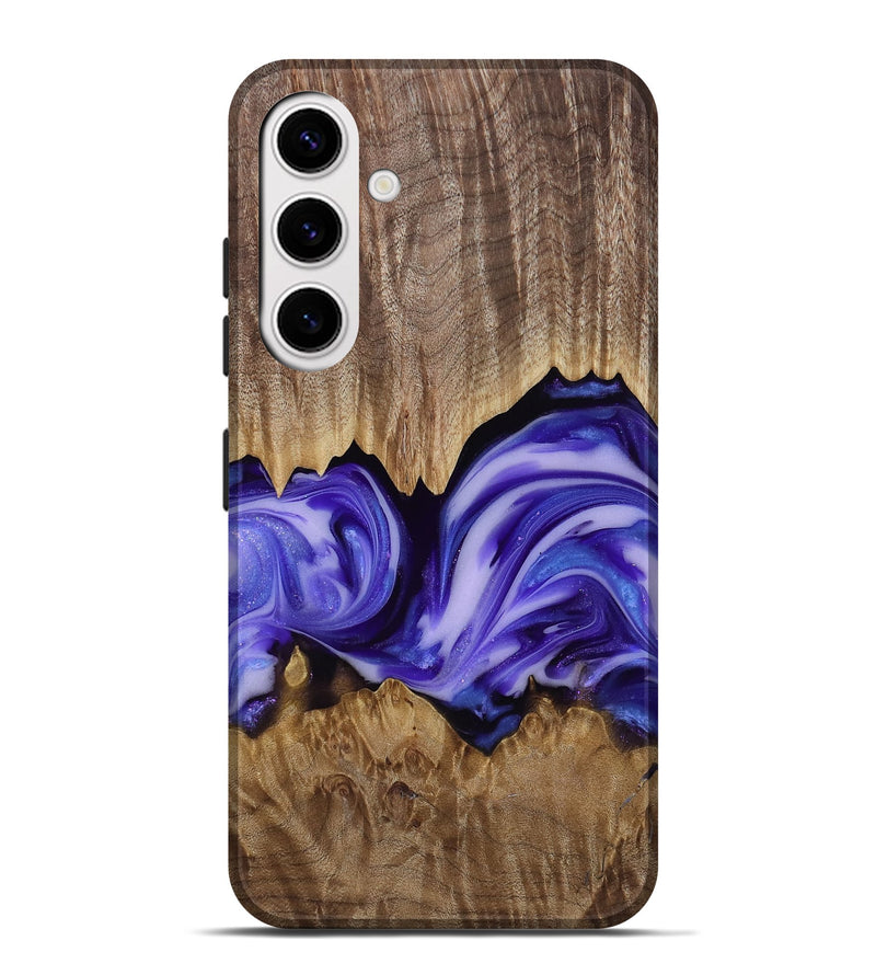 Galaxy S25 Plus Wood Live Edge Phone Case - Willa (Purple, 818260)