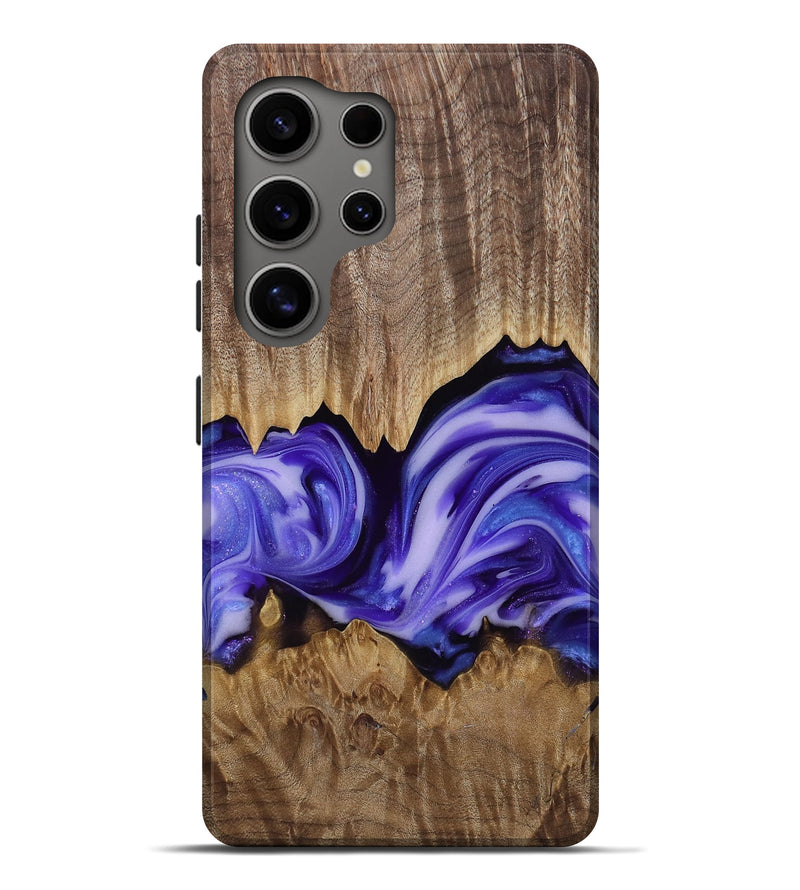 Galaxy S25 Ultra Wood Live Edge Phone Case - Willa (Purple, 818260)