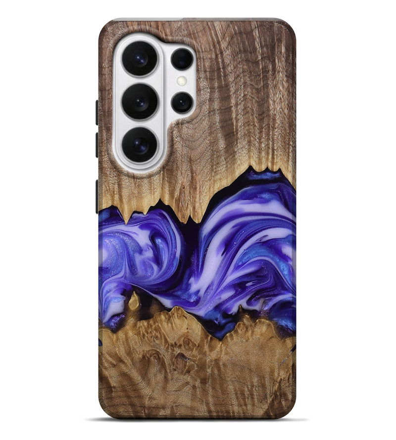 Galaxy S26 Ultra Wood Live Edge Phone Case - Willa (Purple, 818260)