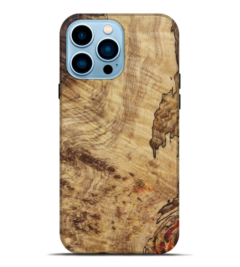 iPhone 14 Pro Max Wood Live Edge Phone Case - Jeffry (Wood Burl, 818263)