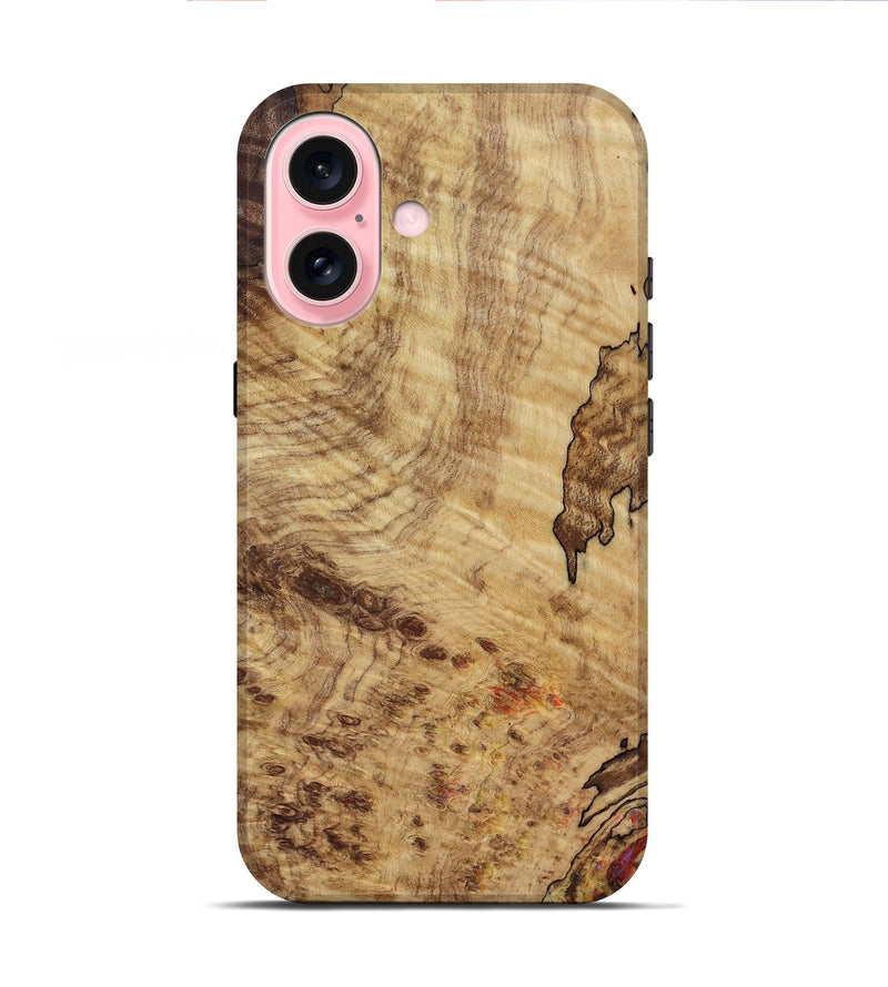 iPhone 16 Wood Live Edge Phone Case - Jeffry (Wood Burl, 818263)