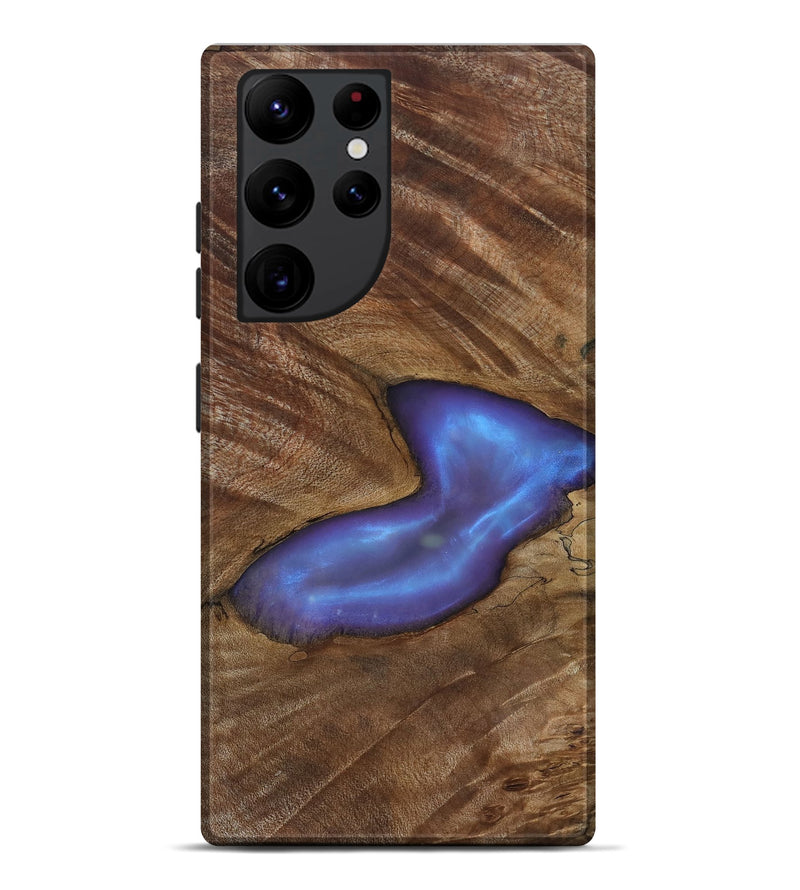 Galaxy S22 Ultra Wood Live Edge Phone Case - Atticus (Clear, 818264)