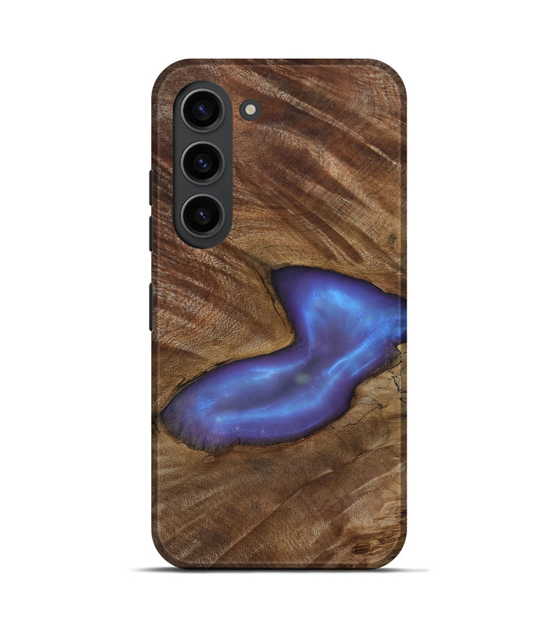 Galaxy S23 Wood Live Edge Phone Case - Atticus (Clear, 818264)