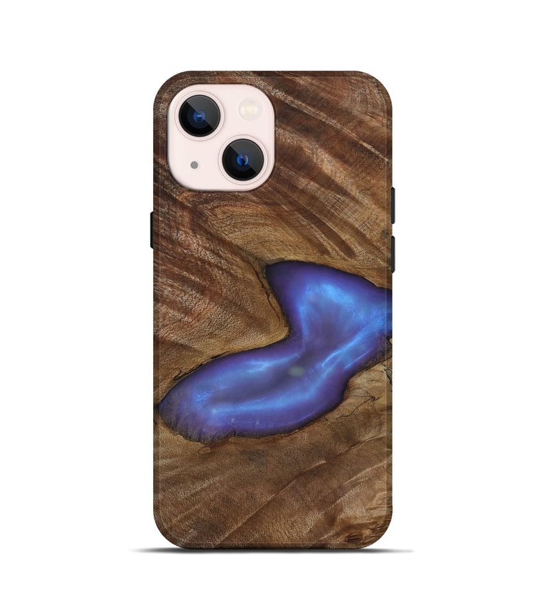 iPhone 13 mini Wood Live Edge Phone Case - Atticus (Clear, 818264)