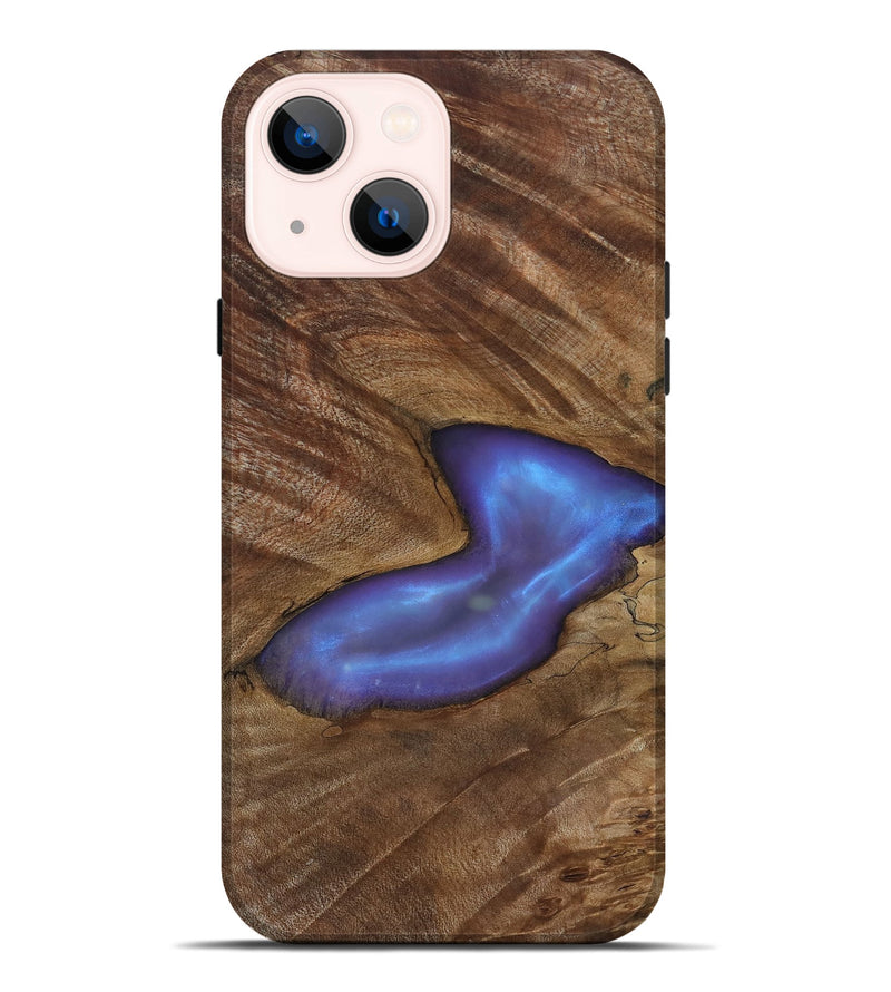 iPhone 14 Plus Wood Live Edge Phone Case - Atticus (Clear, 818264)