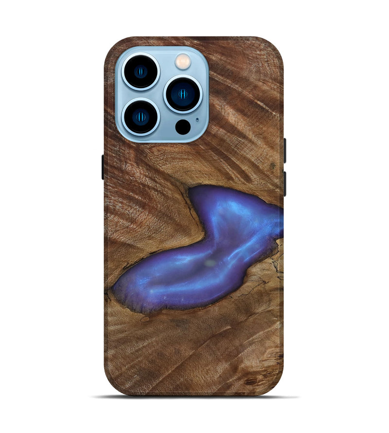 iPhone 14 Pro Wood Live Edge Phone Case - Atticus (Clear, 818264)