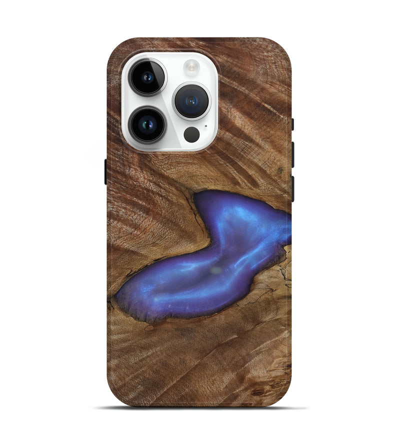iPhone 15 Pro Wood Live Edge Phone Case - Atticus (Clear, 818264)