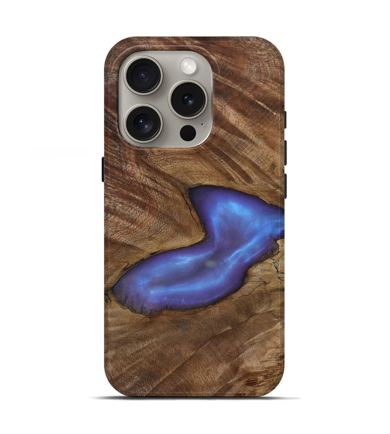 iPhone 16 Pro Wood Live Edge Phone Case - Atticus (Clear, 818264)