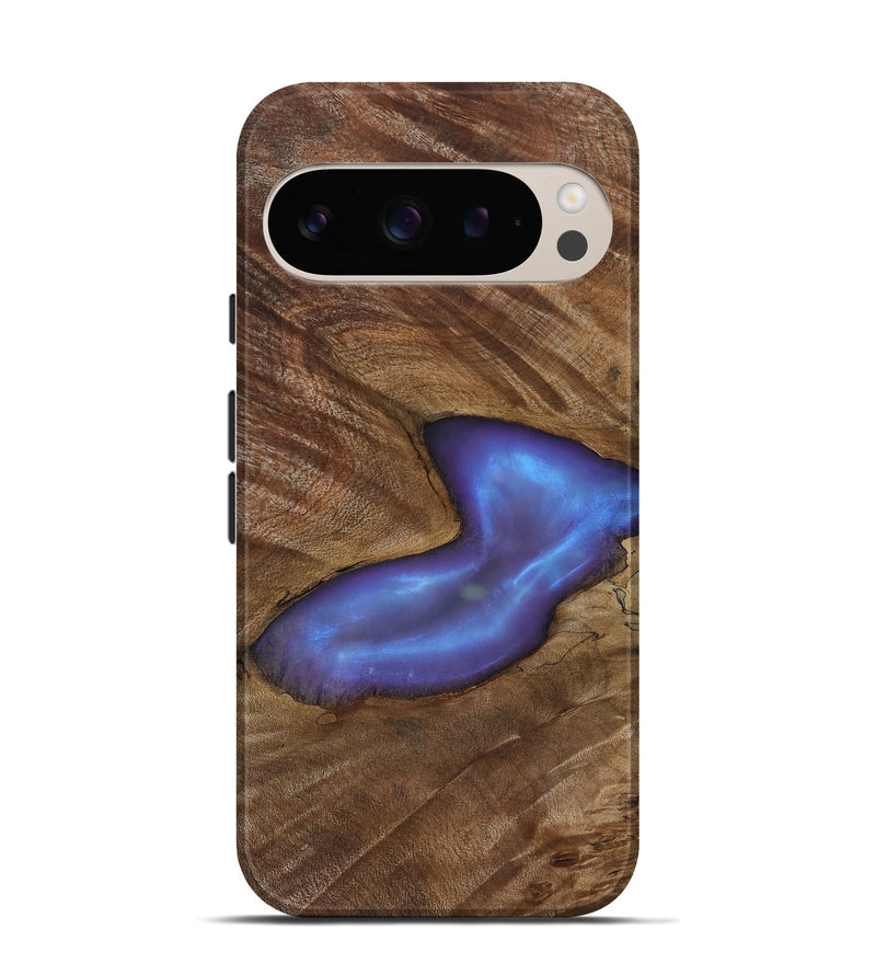Pixel 9 Pro Wood Live Edge Phone Case - Atticus (Clear, 818264)