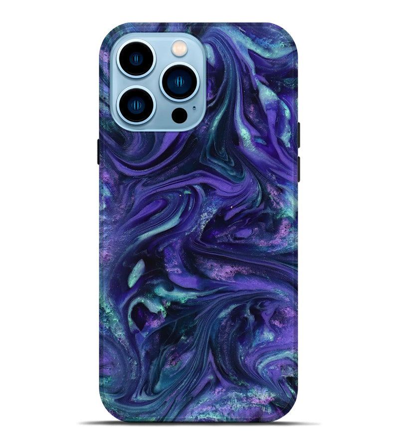 iPhone 14 Pro Max ResinArt Live Edge Phone Case - Kaisen (Purple, 818265)