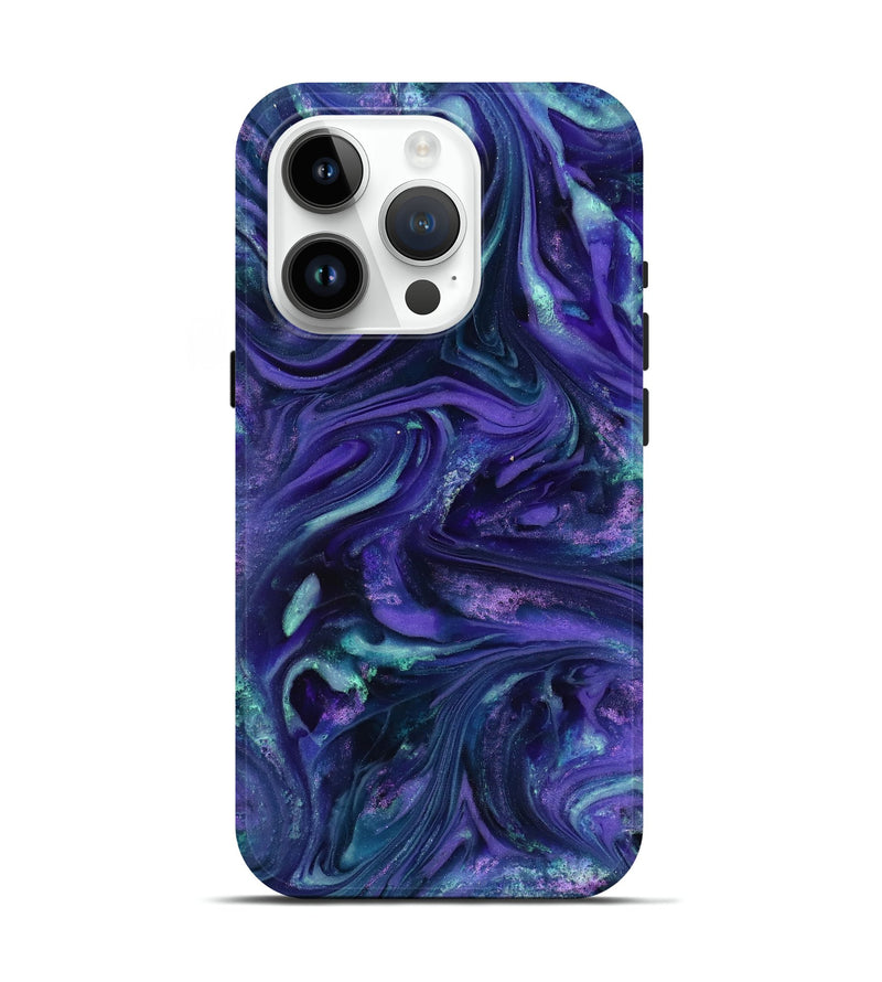 iPhone 15 Pro ResinArt Live Edge Phone Case - Kaisen (Purple, 818265)