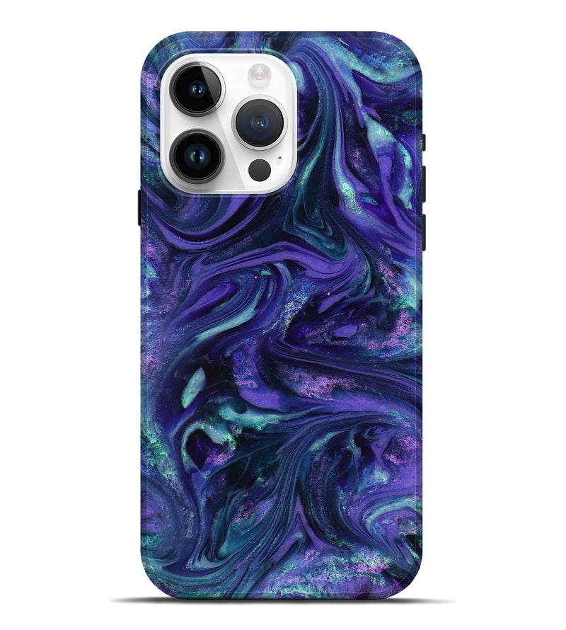 iPhone 15 Pro Max ResinArt Live Edge Phone Case - Kaisen (Purple, 818265)